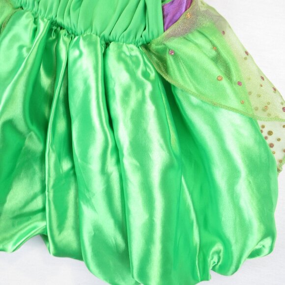 Disney Tinkerbell Fantasy Play Costume Girl's Size 4-6X Sparkly Dress W/Wings - Picture 8 of 14